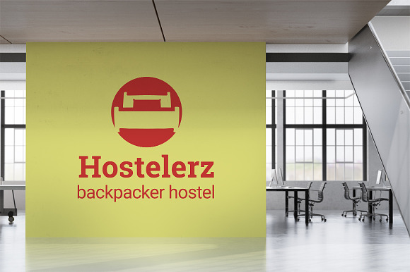 Hostelerz : Backpacker Hostel Logo in Logo Templates - product preview 3