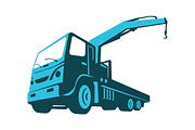 truck crane cartage hoist retro
