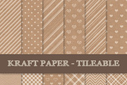 Kraft Paper Texture Patterns