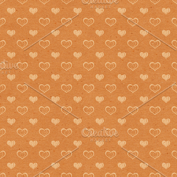 Kraft Paper ~ Hearts and Blank in Patterns - product preview 1