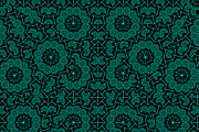 Oriental Ornate Seamless Pattern Mosaic