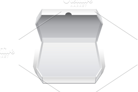 Realistic Big White Opened Package in Product Mockups - product preview 1