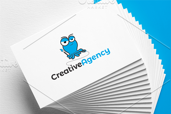 Squid Creative Agency Logo in Logo Templates - product preview 1