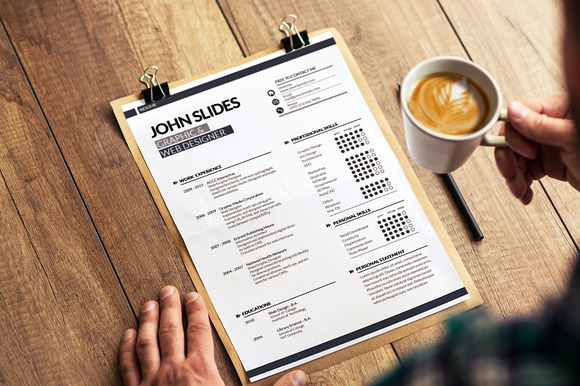 Modern Resume Template in Resume Templates - product preview 1