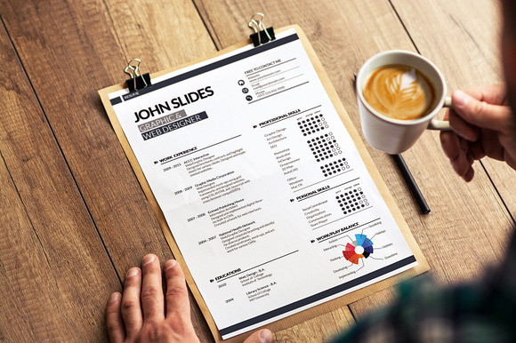 Modern Resume Template in Resume Templates - product preview 5