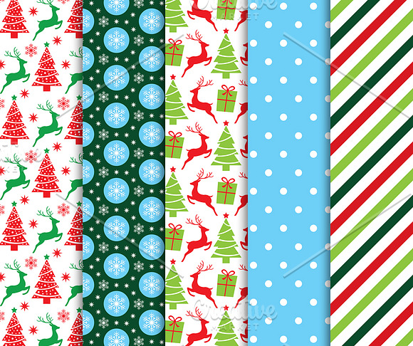 Christmas Digital Paper in Patterns - product preview 2