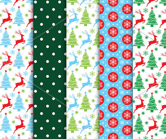 Christmas Digital Paper in Patterns - product preview 4
