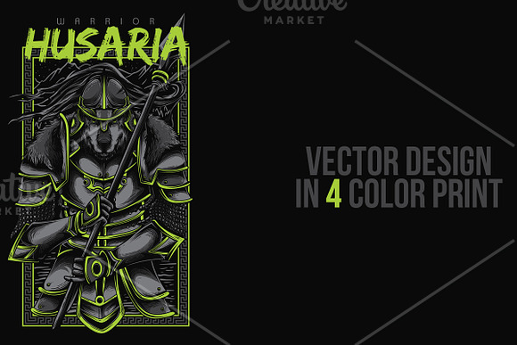 Husaria Warrior Illustration in Illustrations - product preview 1