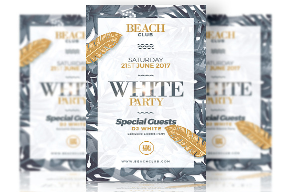 White Party - Flyer Template in Flyer Templates - product preview 2