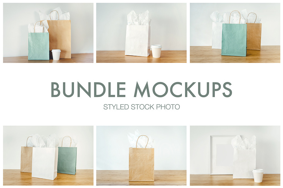 Mockups bags, cups and frames  in Product Mockups - product preview 8