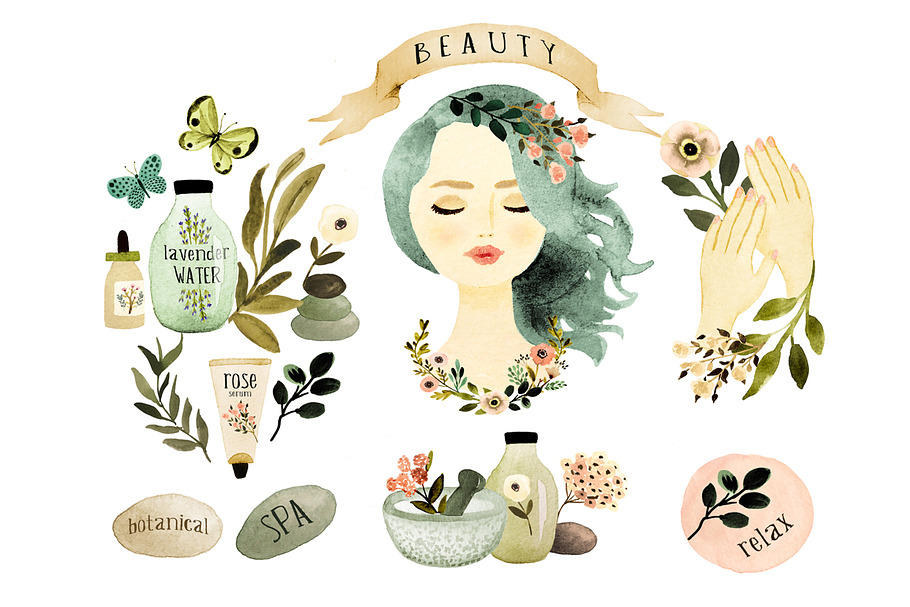 Spa Clipart in Graphics - product preview 8