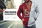 Man Hoodie Fashion Mock-Up