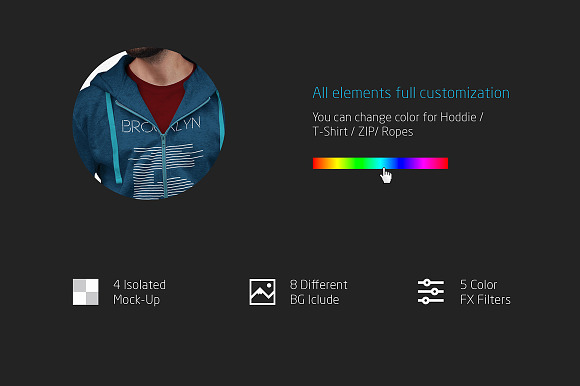 Man Hoodie Fashion Mock-Up in Product Mockups - product preview 1