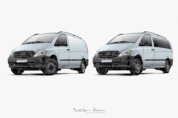 Commercial Vehicles Set in Illustrations - product preview 4
