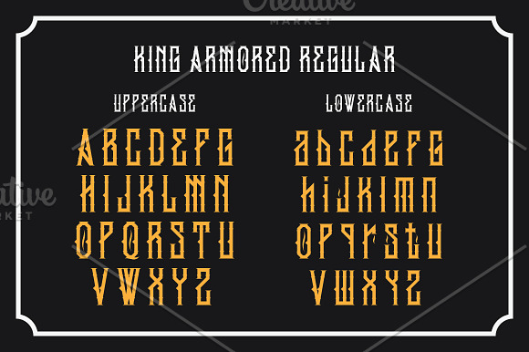 King Armored  in Blackletter Fonts - product preview 1