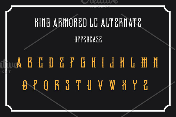 King Armored  in Blackletter Fonts - product preview 5