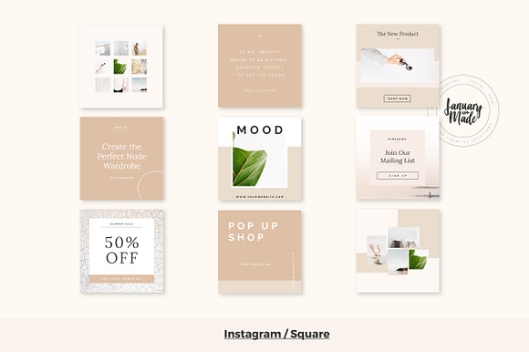 Natural | Instagram Template in Instagram Templates - product preview 3