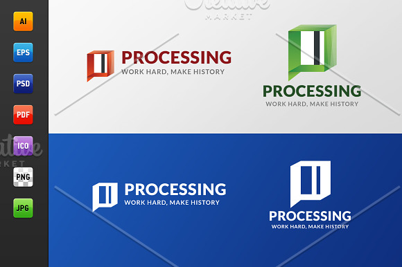 Processing Logo in Logo Templates - product preview 1