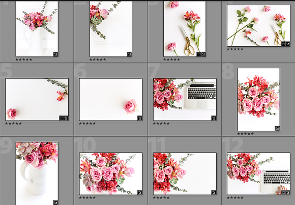 Fabulously Feminine Floral Bundle in Product Mockups - product preview 1