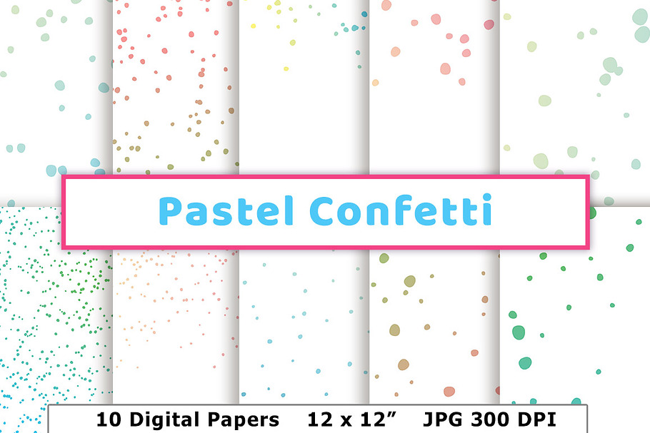 Pastel Confetti Opaque Pattern
