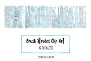Artic Brush Strokes Clip Art