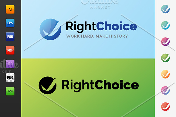 Right Choice Logo in Logo Templates - product preview 1