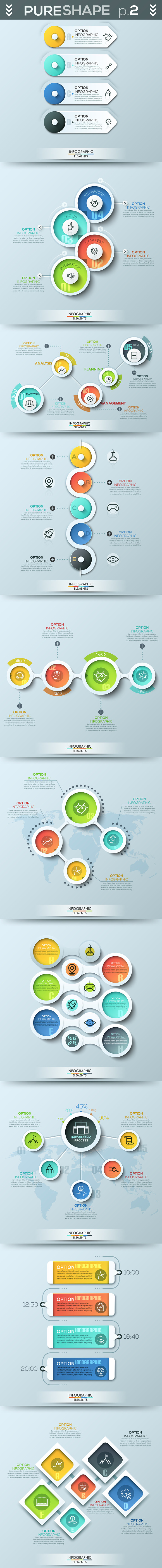 Pure Shape Infographic Bundle in Presentation Templates - product preview 2