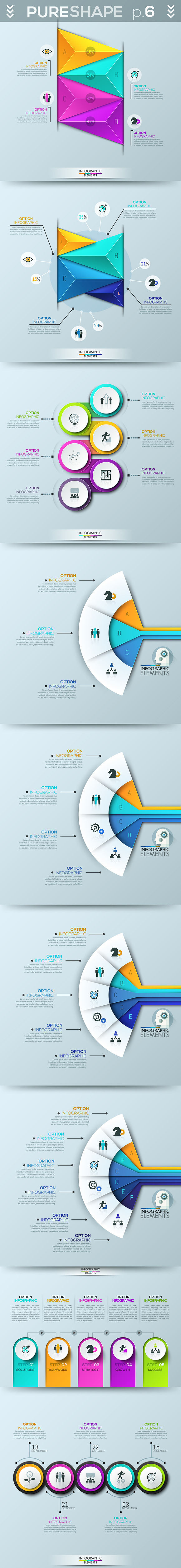 Pure Shape Infographic Bundle in Presentation Templates - product preview 6