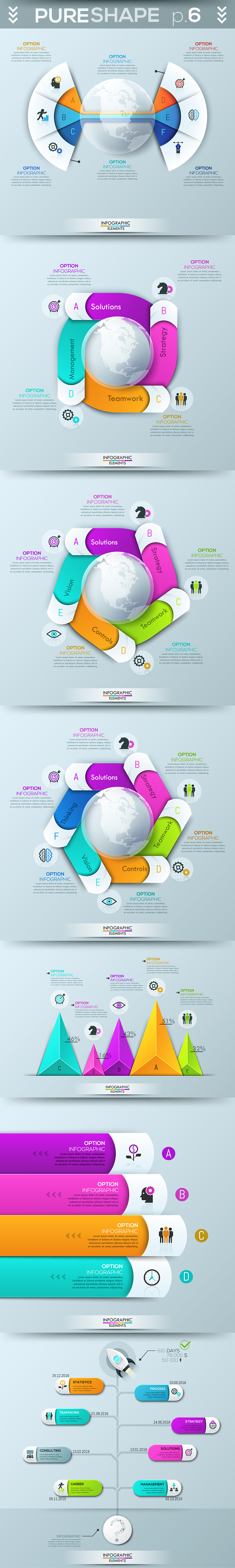 Pure Shape Infographic Bundle in Presentation Templates - product preview 7