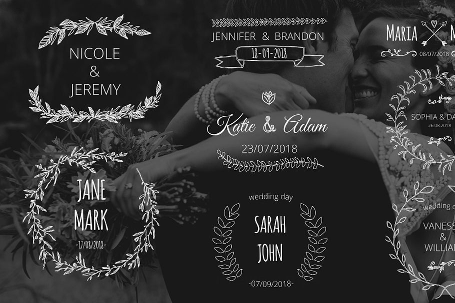 Wedding Day Titles in Templates - product preview 8