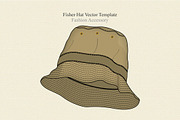 Fisher Hat Vector Template