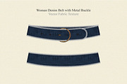 Women Denim Belt Fashion Accessory