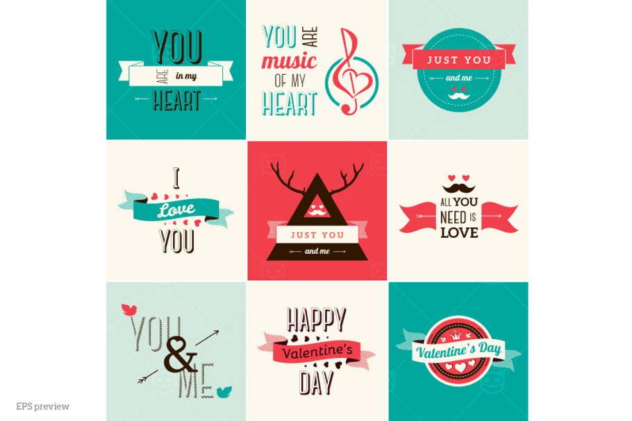 Valentines Day Elements in Illustrations - product preview 8
