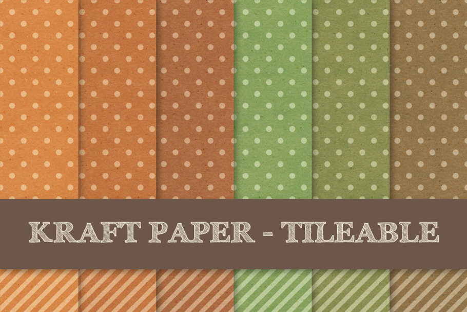 Polka Dots and Stripes ~ Kraft Paper in Patterns - product preview 8