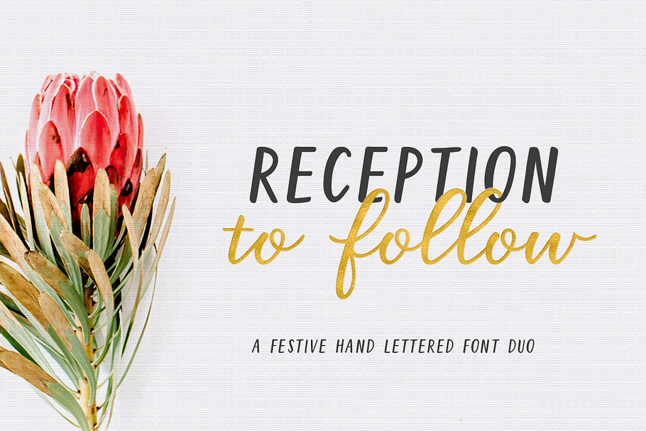 Reception to Follow in Script Fonts - product preview 8