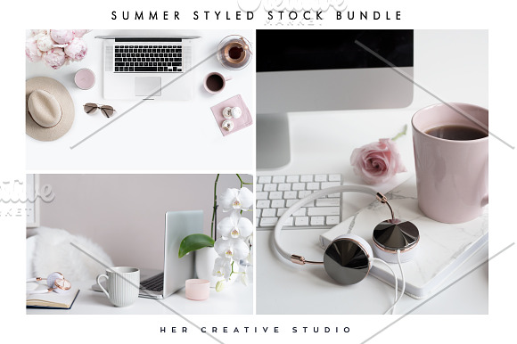 Summer Styled Stock Bundle in Mobile & Web Mockups - product preview 2