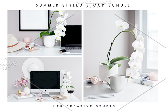 Summer Styled Stock Bundle in Mobile & Web Mockups - product preview 3