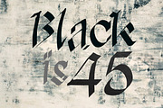 Black is 45 - font