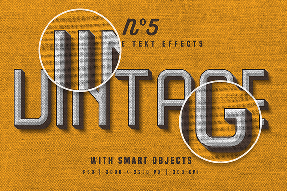 Vintage Photoshop text effects in Photoshop Layer Styles - product preview 3