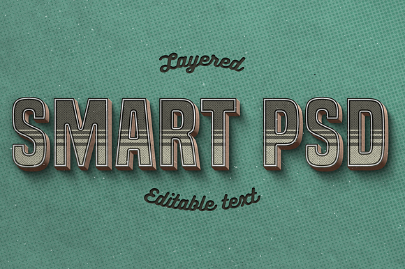 Vintage Photoshop text effects in Photoshop Layer Styles - product preview 4