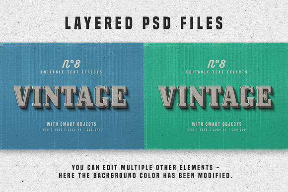 Vintage Photoshop text effects in Photoshop Layer Styles - product preview 5