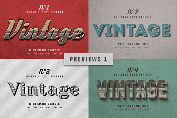 Vintage Photoshop text effects in Photoshop Layer Styles - product preview 7