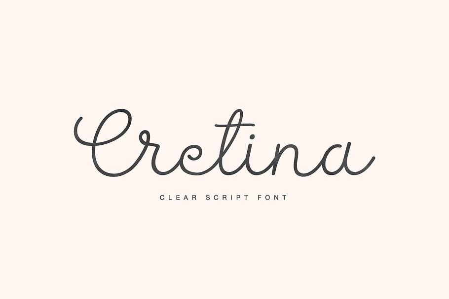 Cretina script in Script Fonts - product preview 8