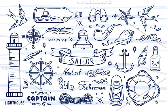 Sailor Illustrations in Illustrations - product preview 1