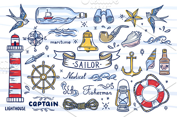 Sailor Illustrations in Illustrations - product preview 2