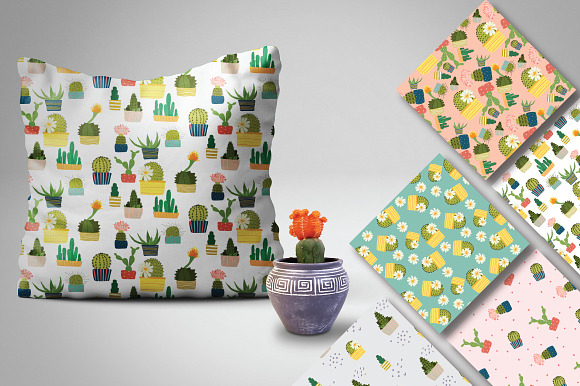 Cactus set in Illustrations - product preview 3