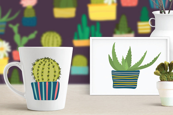 Cactus set in Illustrations - product preview 7