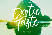 New! ExoticTaste Script Font