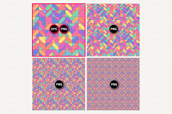 vector BIG seamless patterns SET m in Patterns - product preview 2