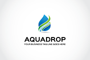 Aqua drop Logo Template